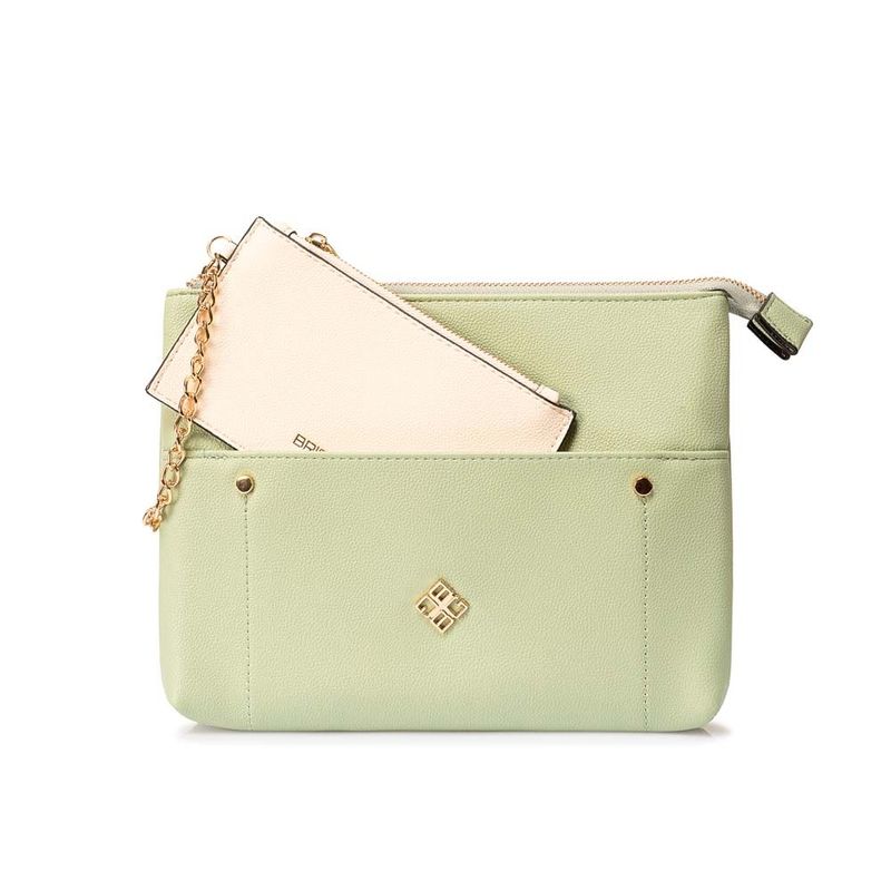 VIALE - Morral Crossbody BRI-MO2511 Verde MentaVainilla Briganti