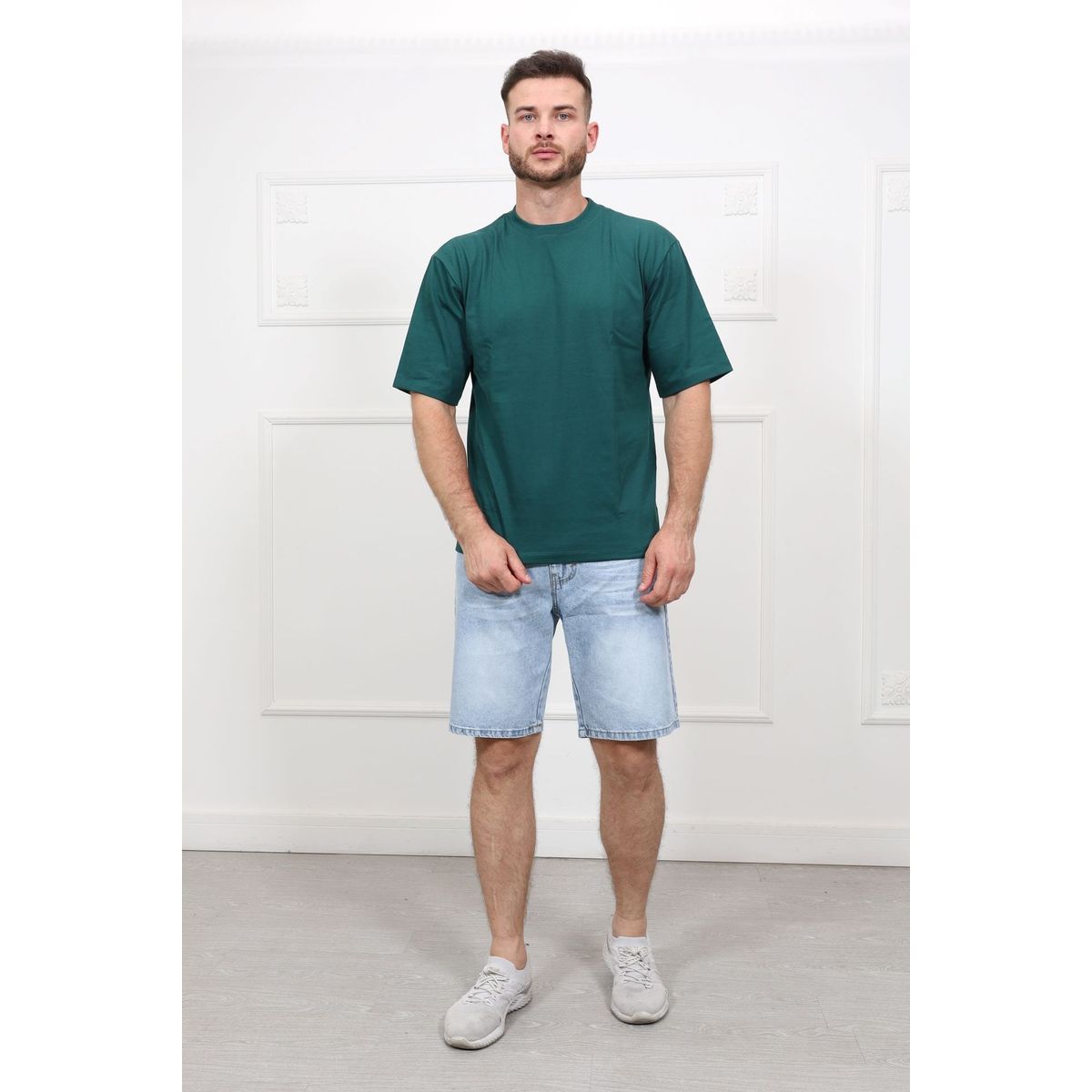 QH - Bermuda de jean para hombre