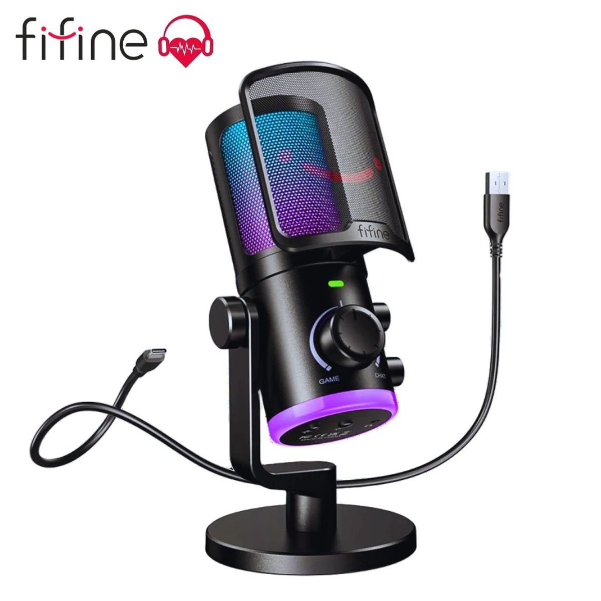 FIFINE - Micrófono Fifine AM6 Black