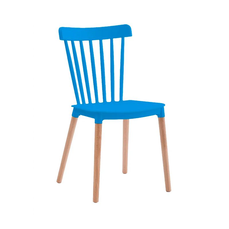 OFIDEAS - Silla De Comedor Diseño Fio Polipropileno Azul Ofideas