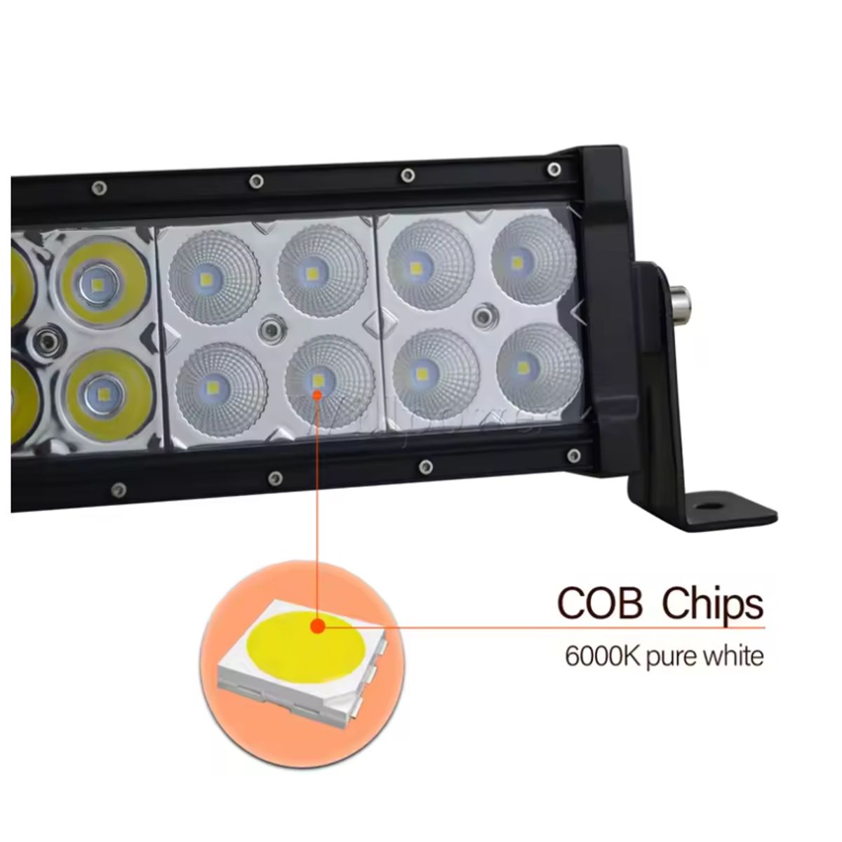 JET - Barra Led 60cm Curvada Luz Blanco 120w