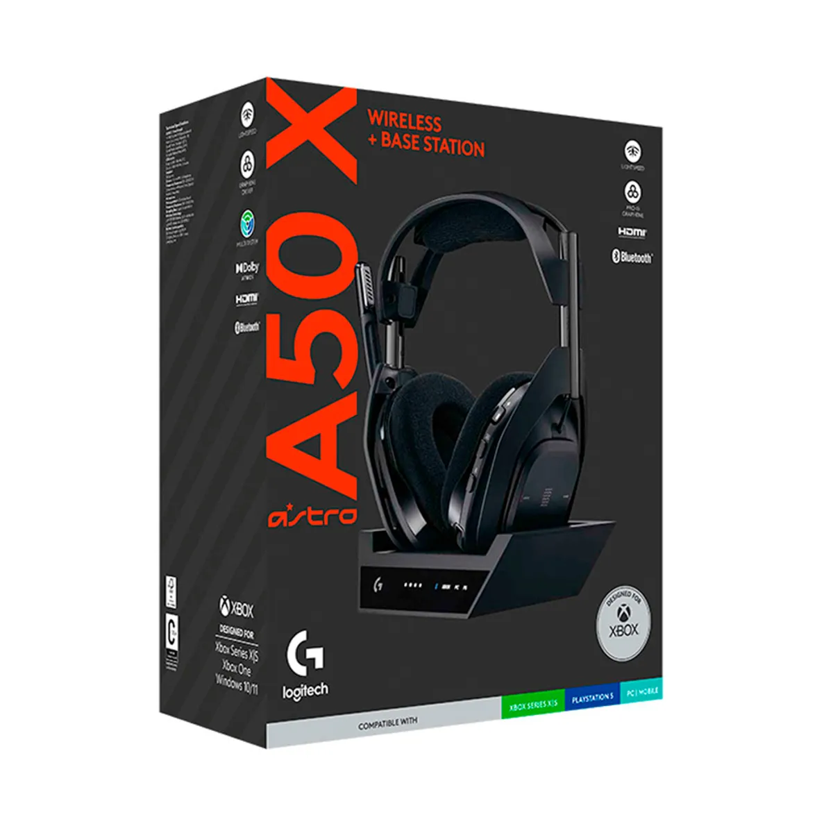 LOGITECH - AUDÍFONO ASTRO A50 X LIGHTSPEED Xbox PS5 y PC BLUETOOTH Black