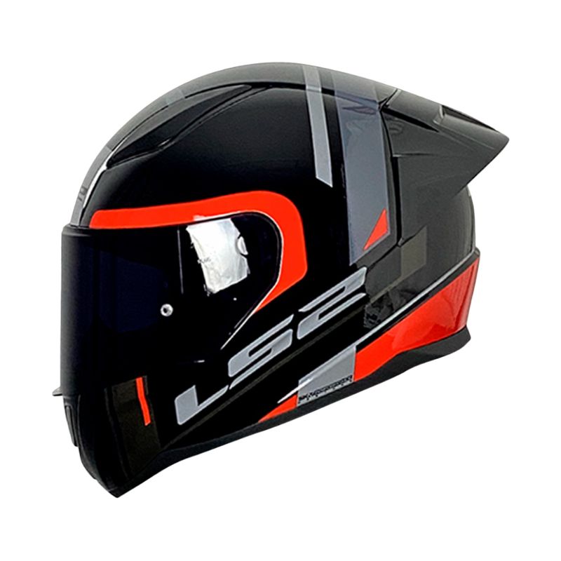 LS2 - CASCO PARA MOTO LS2 NS353 CHOS NEGROROJO TALLA ¨XXL¨