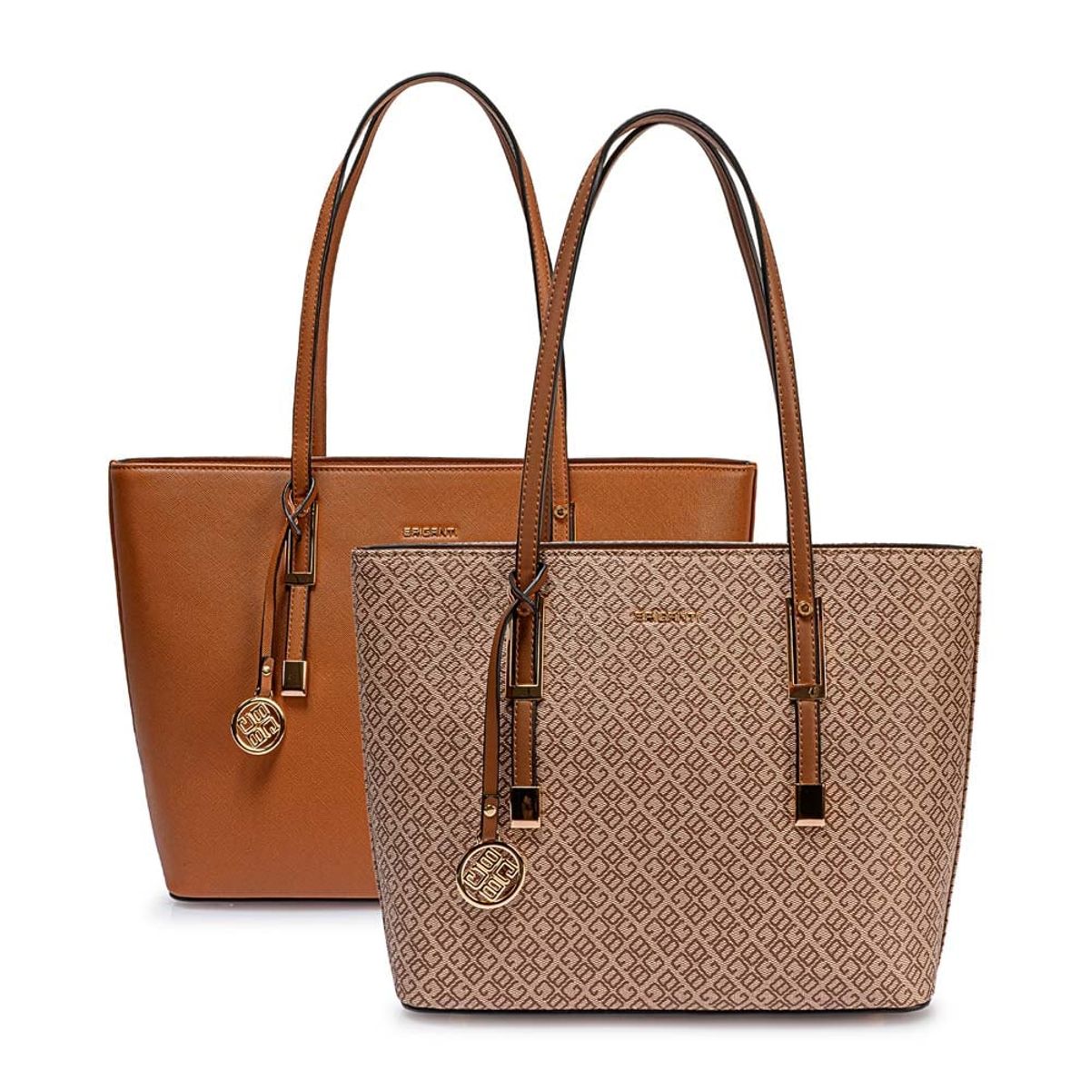 VIALE - Cartera Universitaria Tote BRI-CJ2501 NaturalTaupe Briganti