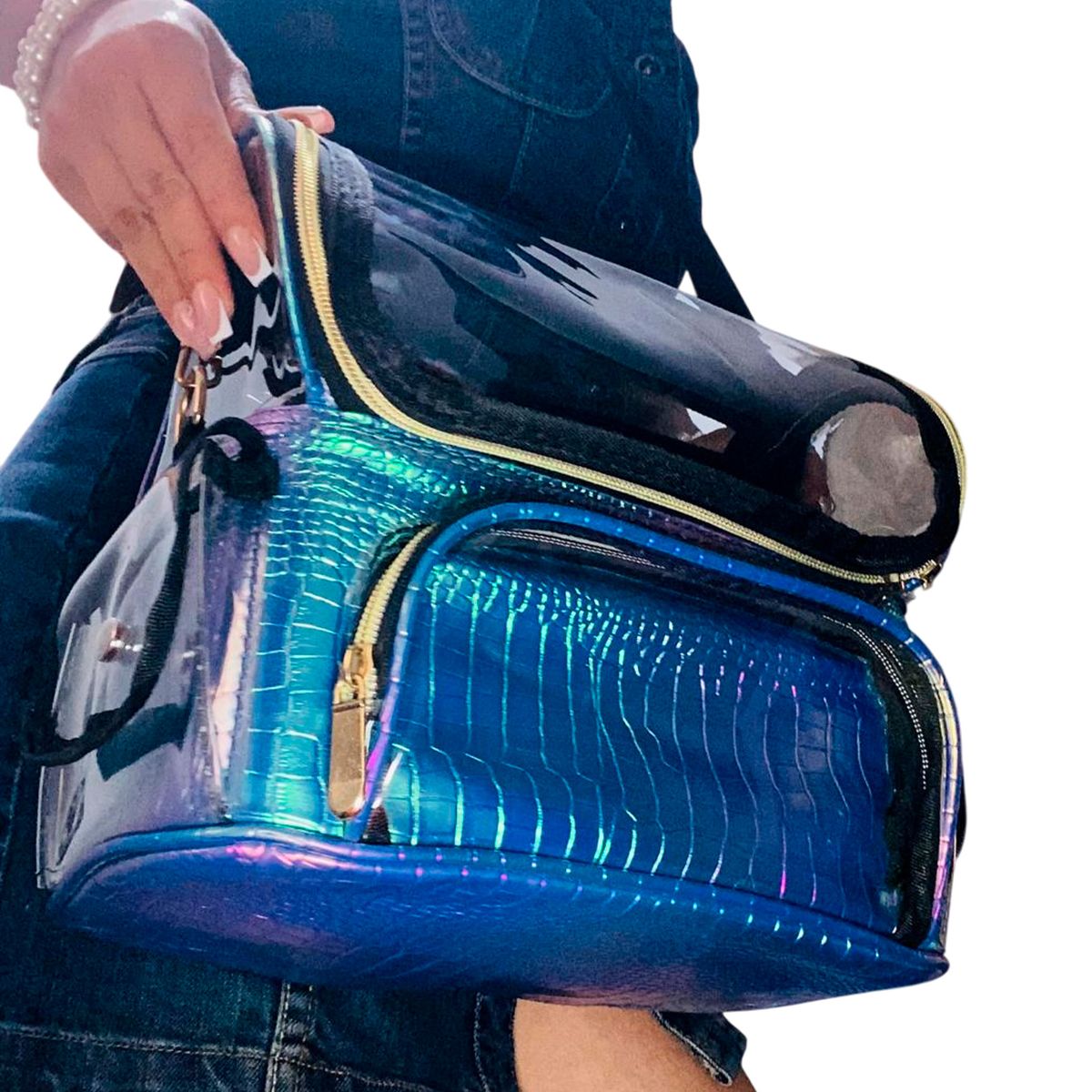 GENERICO - Maleta Maletin Organizador De Maquillaje Pro Tornasolado