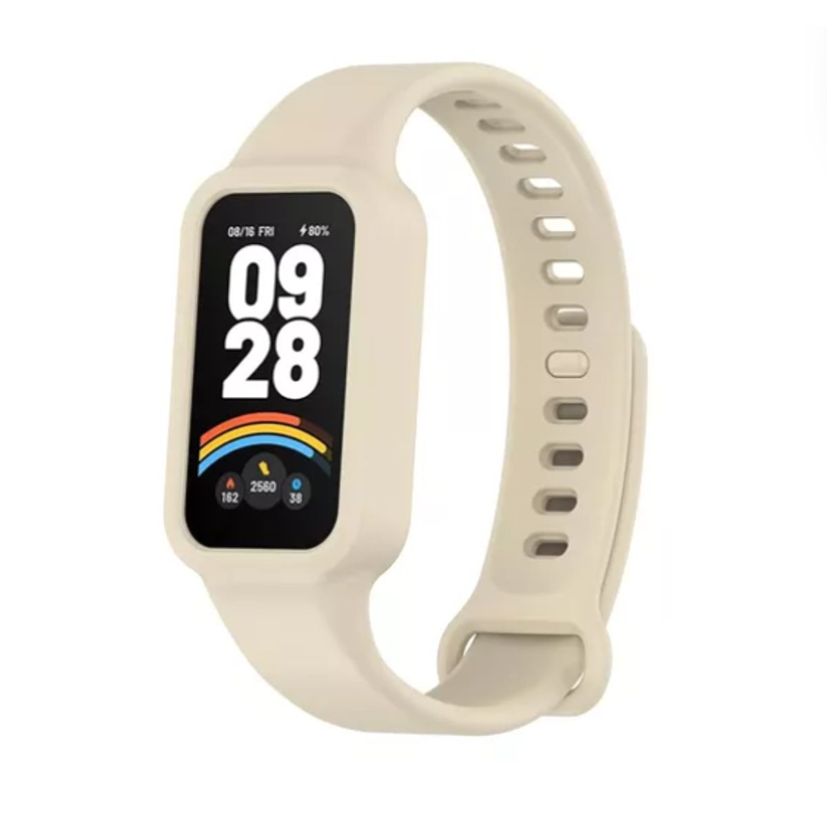 GENERICO - Corres Silicona para  Xiaomi Smart Band 9 Active  - Beige
