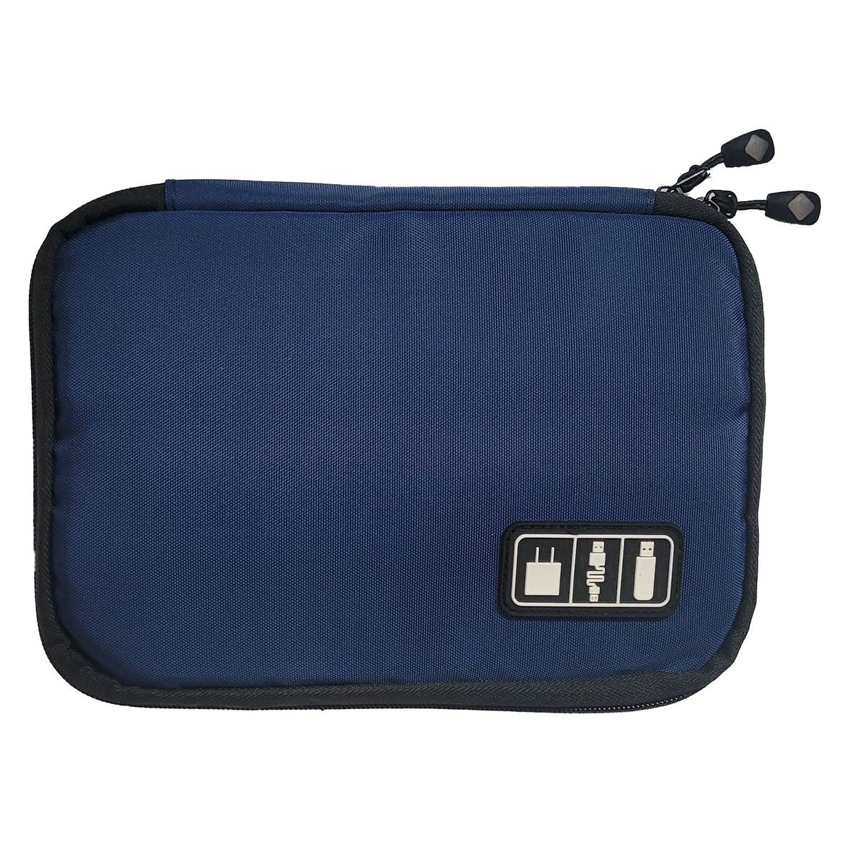 GENERICO - ESTUCHE ORGANIZADOR DE ACCESORIOS Y CABLES IMPERMEABLE COLOR AZUL