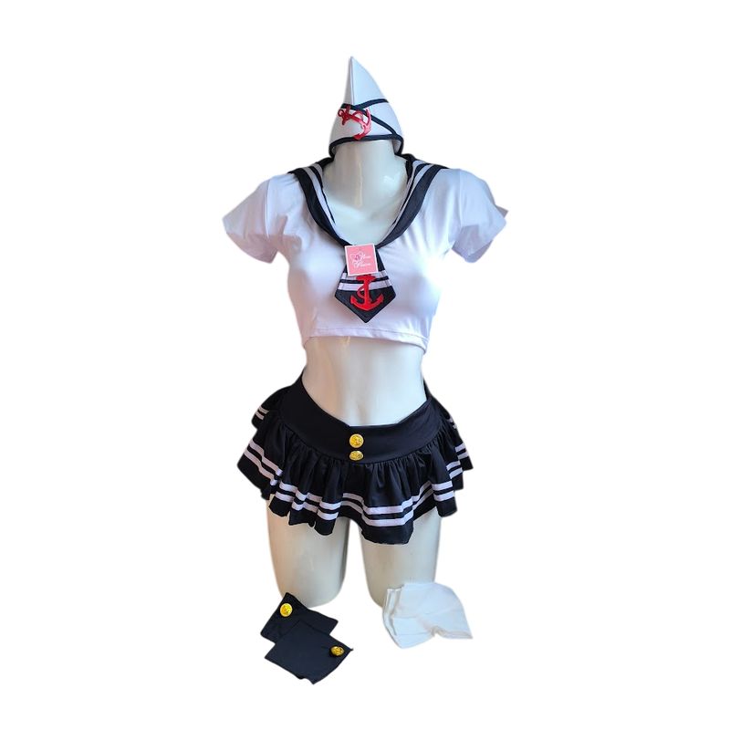 GENERICO - DISFRAZ MARINERA SEXY LENCERIA MARINERITA