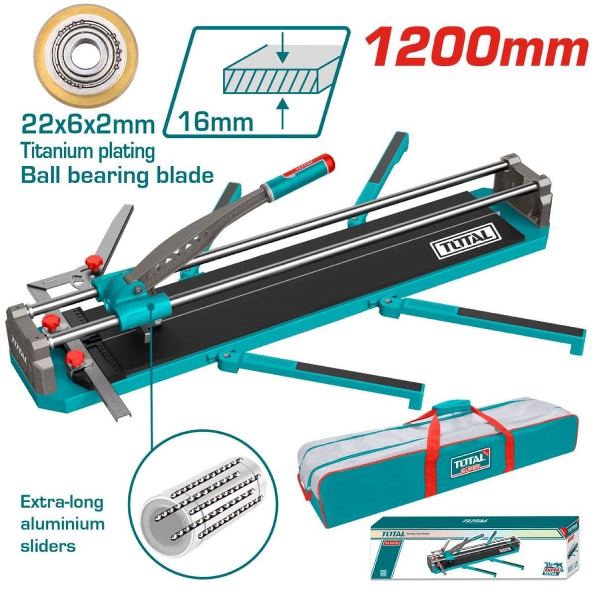 TOTAL TOOLS - Cortador De Mayólica Porcelanato 120cm Pesado -THT571201