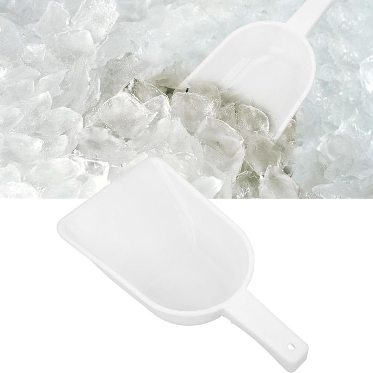 AURELA - Pack de 3 Cogedores Palas de Plástico para Hielo