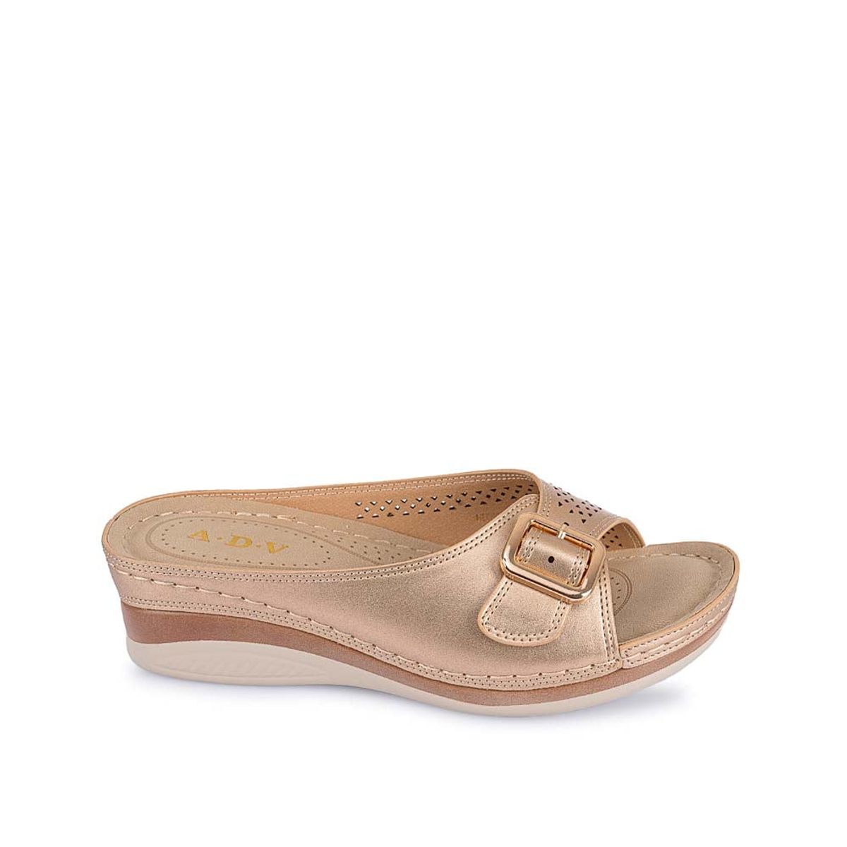 ADV - Sandalia Slide Casual ABY-2501 Dorado ADV