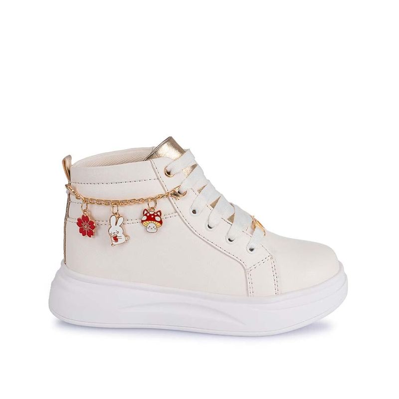 Piazza - Zapatilla Botin  Casual LIA-2519 Blanco Piazza Kids