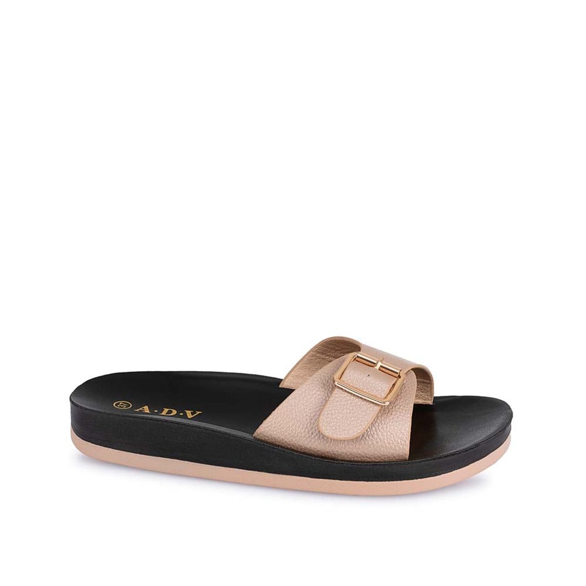 ADV - Sandalia Slide Casual ABY-2509 Champagne ADV