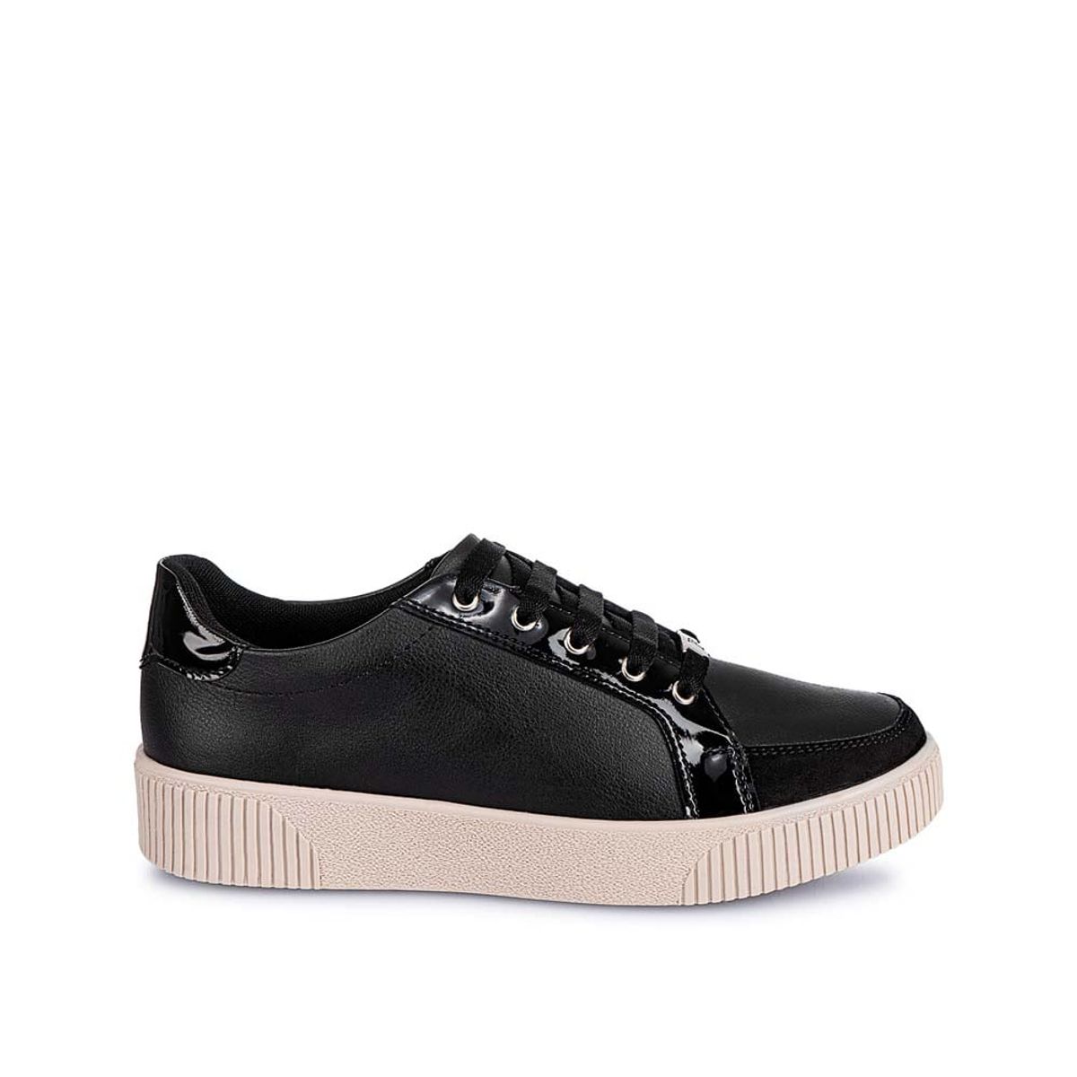 CALIMOD - Zapatilla  Casual LIA-2523 Negro Piazza