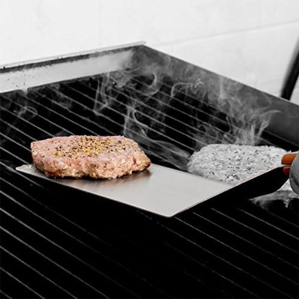 AURELA - Espátula con Mango de Madera para Parrilla y Cocina