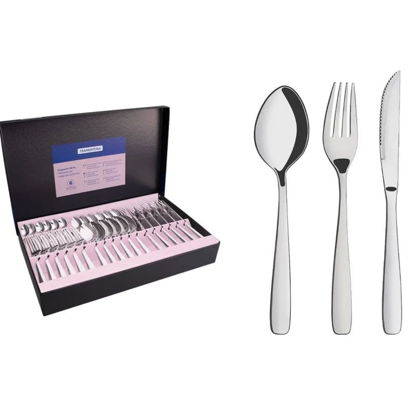 TRAMONTINA - Juego De Cubiertos 36Pz Amazonas TRAMONTINA