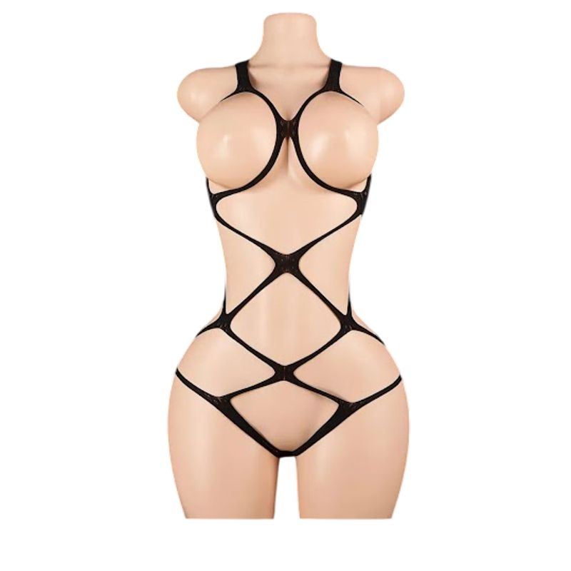GENERICO - LENCERIA CORPORAL MALLA  CATSUIT VESTIDO