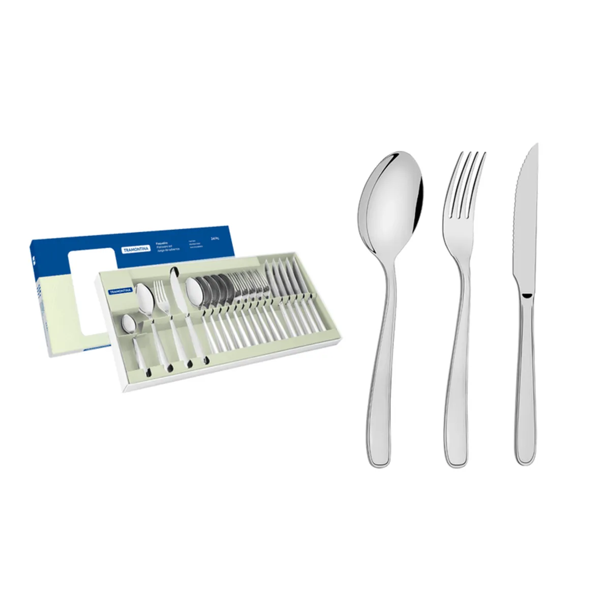 TRAMONTINA - Juego de Cubiertos x 24 pzas Maresias - Tramontina