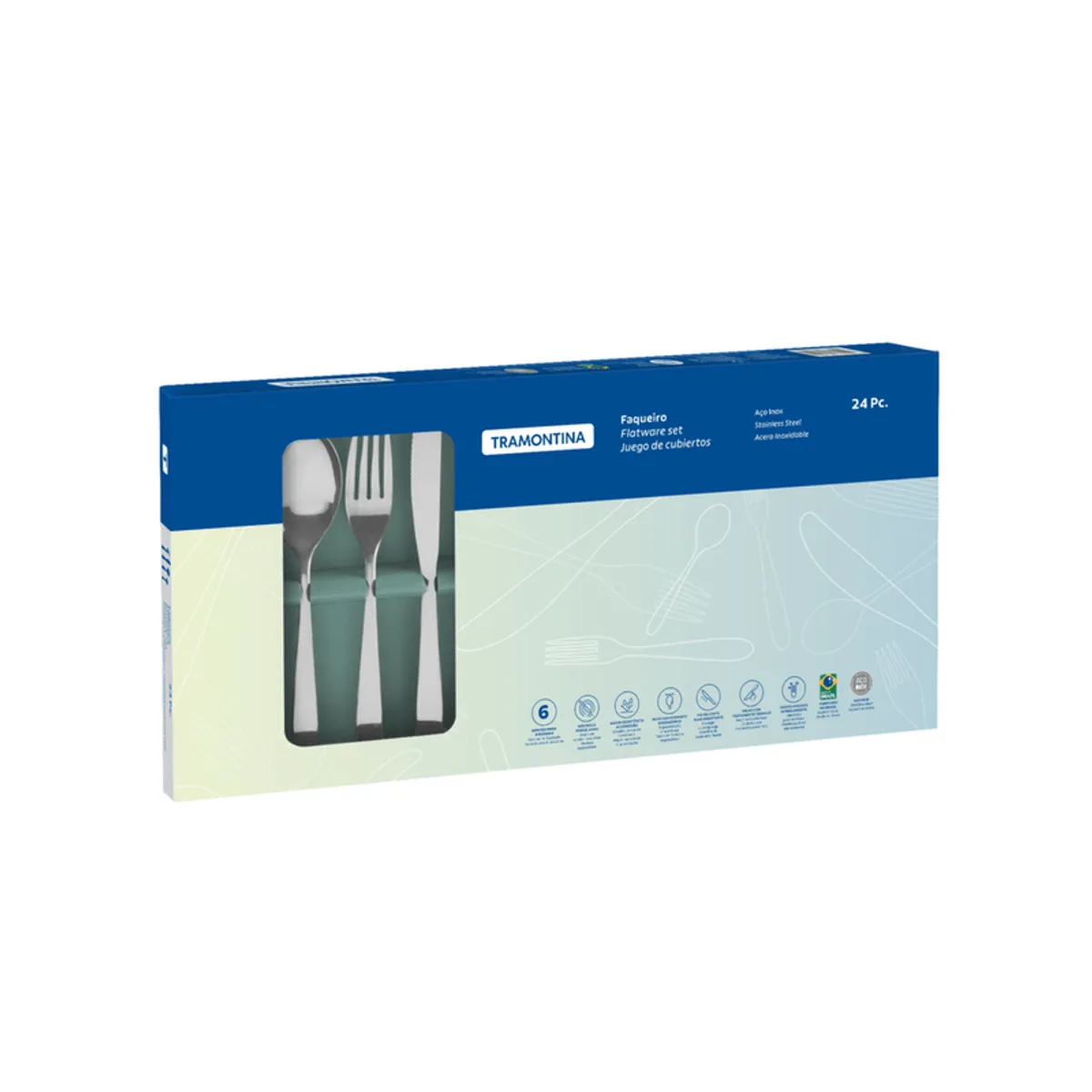 TRAMONTINA - Juego de Cubiertos x 24 pzas Maresias - Tramontina
