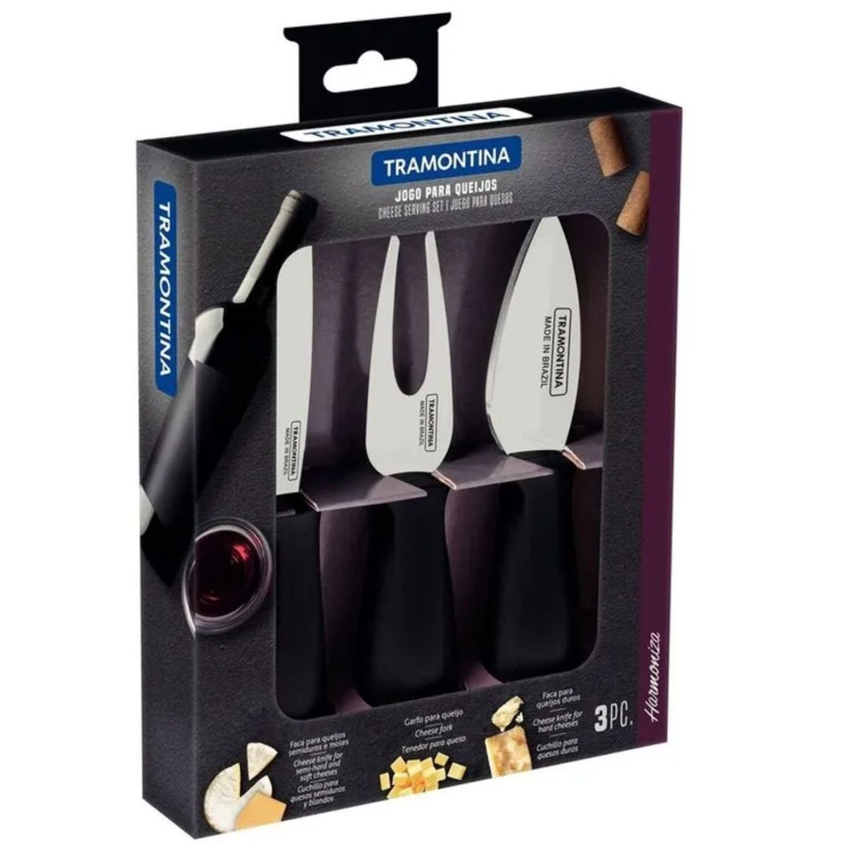 TRAMONTINA - Jgo Para Queso X 3 Piezas - Tramontina