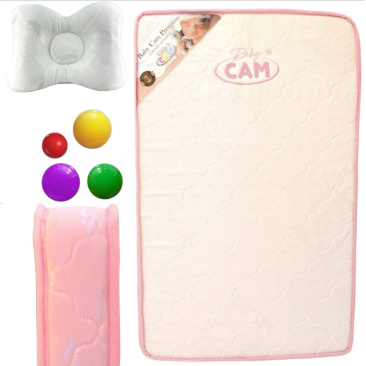 EBABY - Cuna Corral con Cambiador Happy Dream + Colchón para cuna