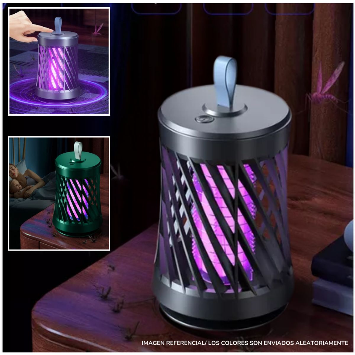 INSPIRA MARKET - Lámpara Atrapa Mata Mosquitos Insectos