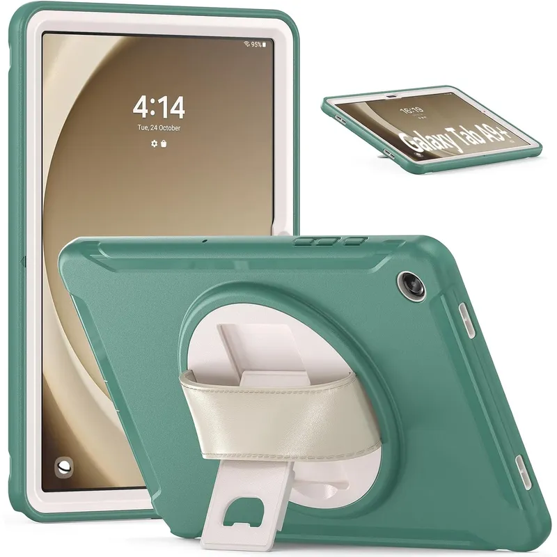 FUNDAANTIGOLPES - Funda Armor 360° para Tablet Samsung A9 Plus Verde
