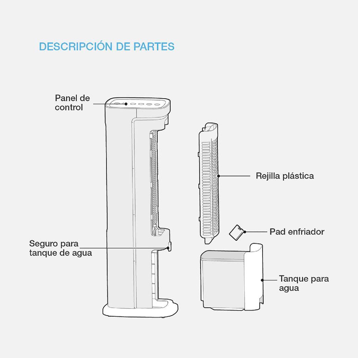 SOLE - Enfriador de Aire Digital SOLAIR015 Sole