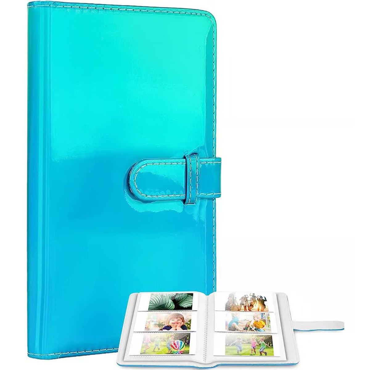 GENERICO - ALBUM PARA FOTOS INSTAX MINI AZUL BRILLANTE - 96 FOTOS