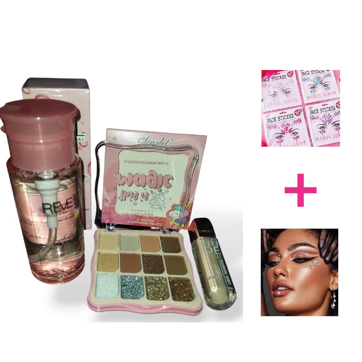 GENERICO - Pack agua micelar sombras corrector más regalos