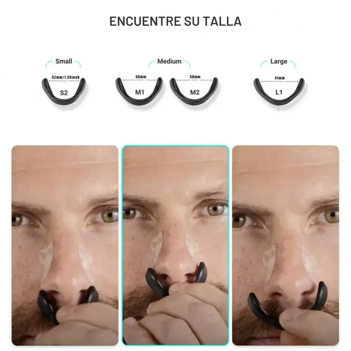 GENERICO - Dilatador Nasal Magnético Antirronquidos kit para 15 días