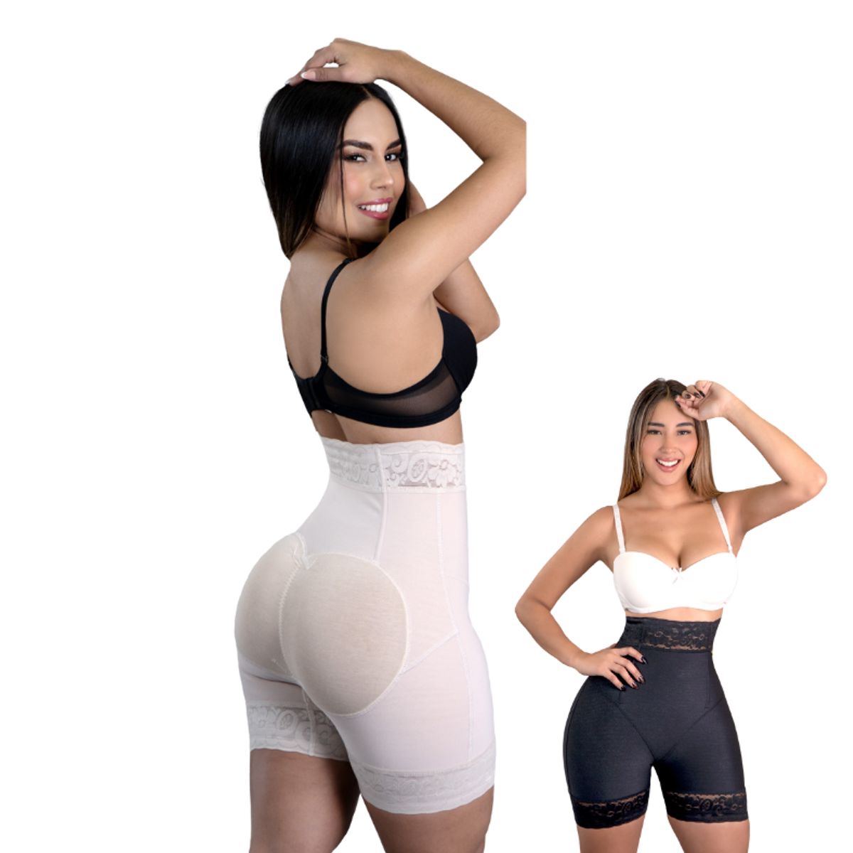 GENERICO - FAJA SHORT LARGO DE POWERNET EFECTO LEVANTA COLA