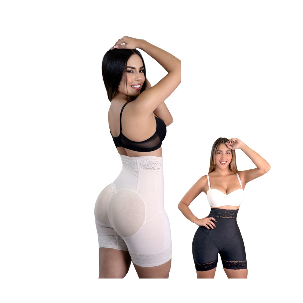 GENERICO - FAJA SHORT LARGO DE POWERNET EFECTO LEVANTA COLA