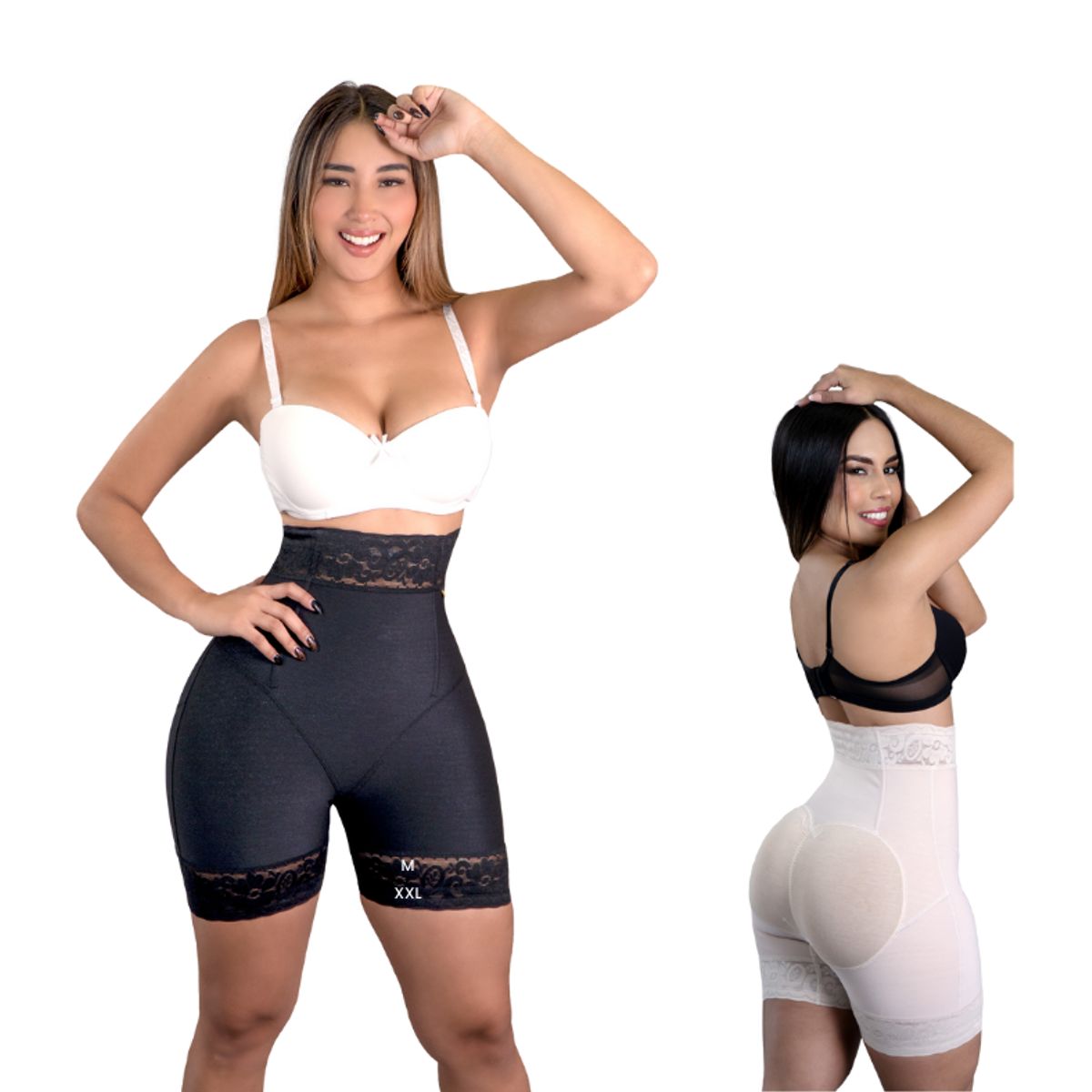 GENERICO - FAJA SHORT LARGO DE POWERNET EFECTO LEVANTA COLA