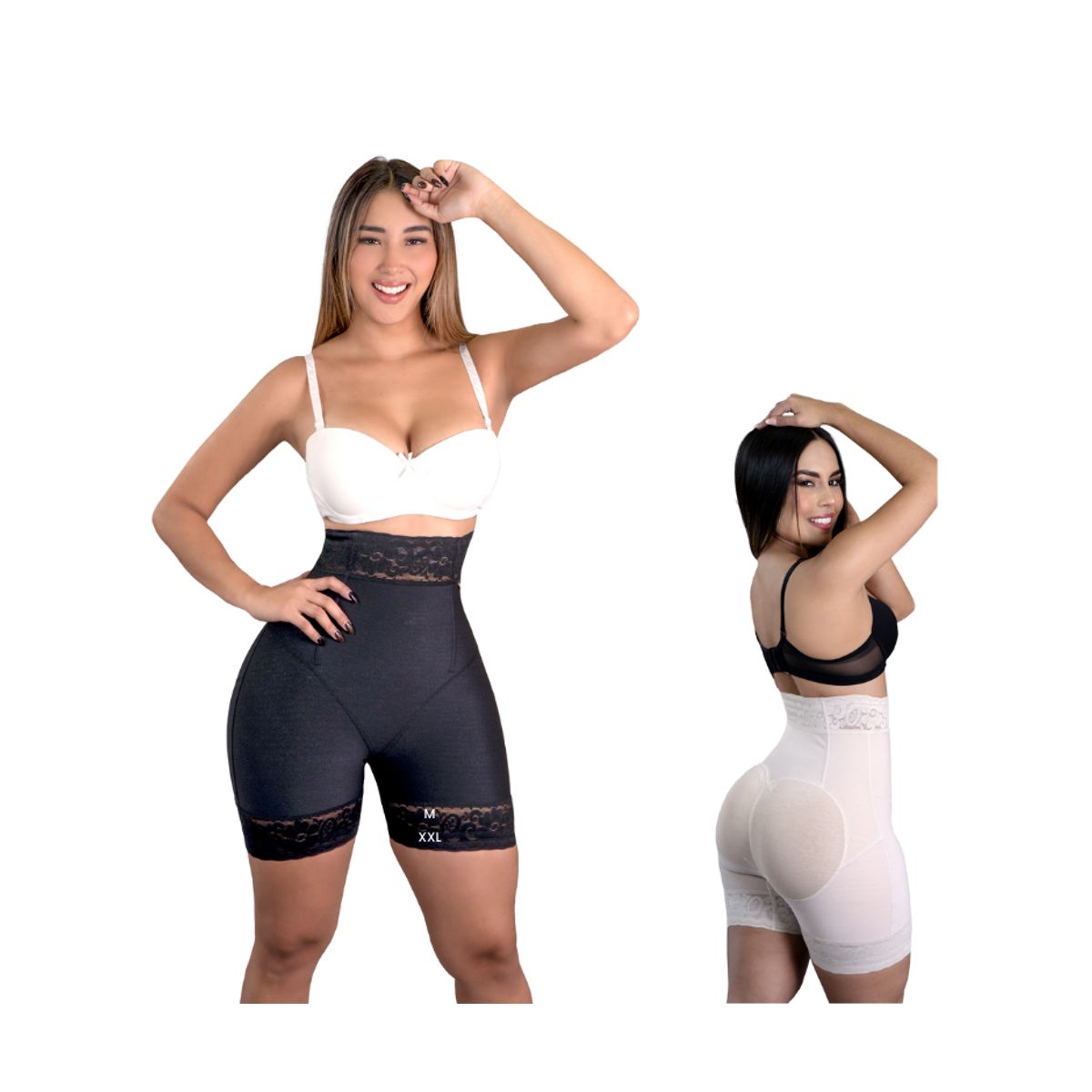 GENERICO - FAJA SHORT LARGO DE POWERNET EFECTO LEVANTA COLA