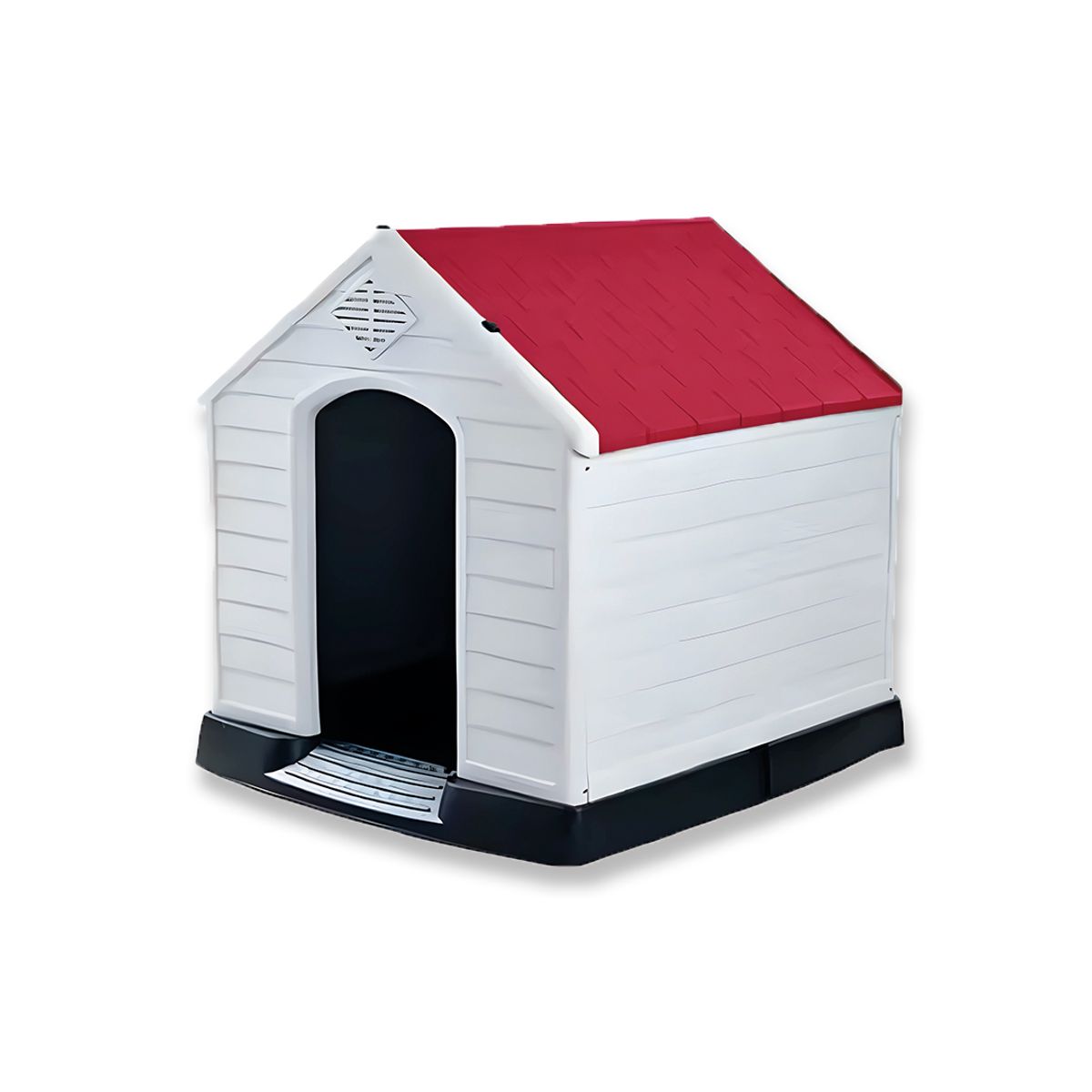 S&T - Casa Para Perro Raza PequeñaMediana 70x66x60cm Rojo -Talla M