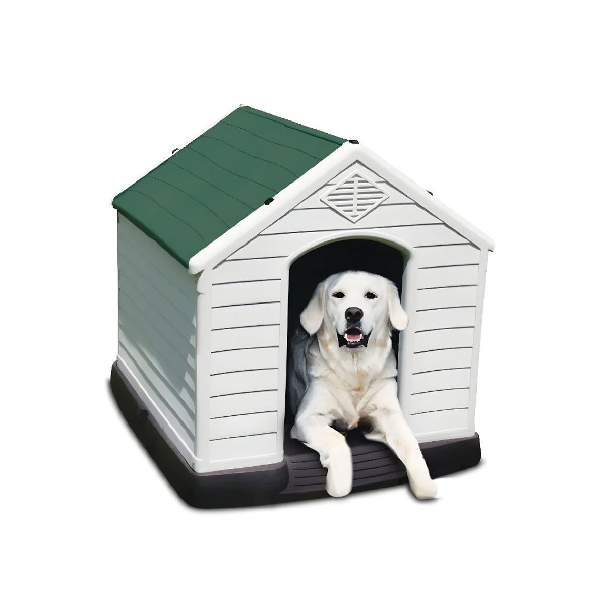 S&T - Casa Para Perro Raza Mediana 81x84x77cm Verde - Talla L