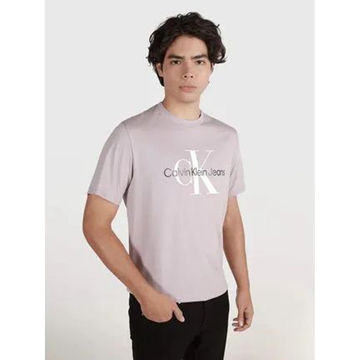 CALVIN KLEIN - CAMISETA SS MONOLOGO JEANS CREWNK TEE