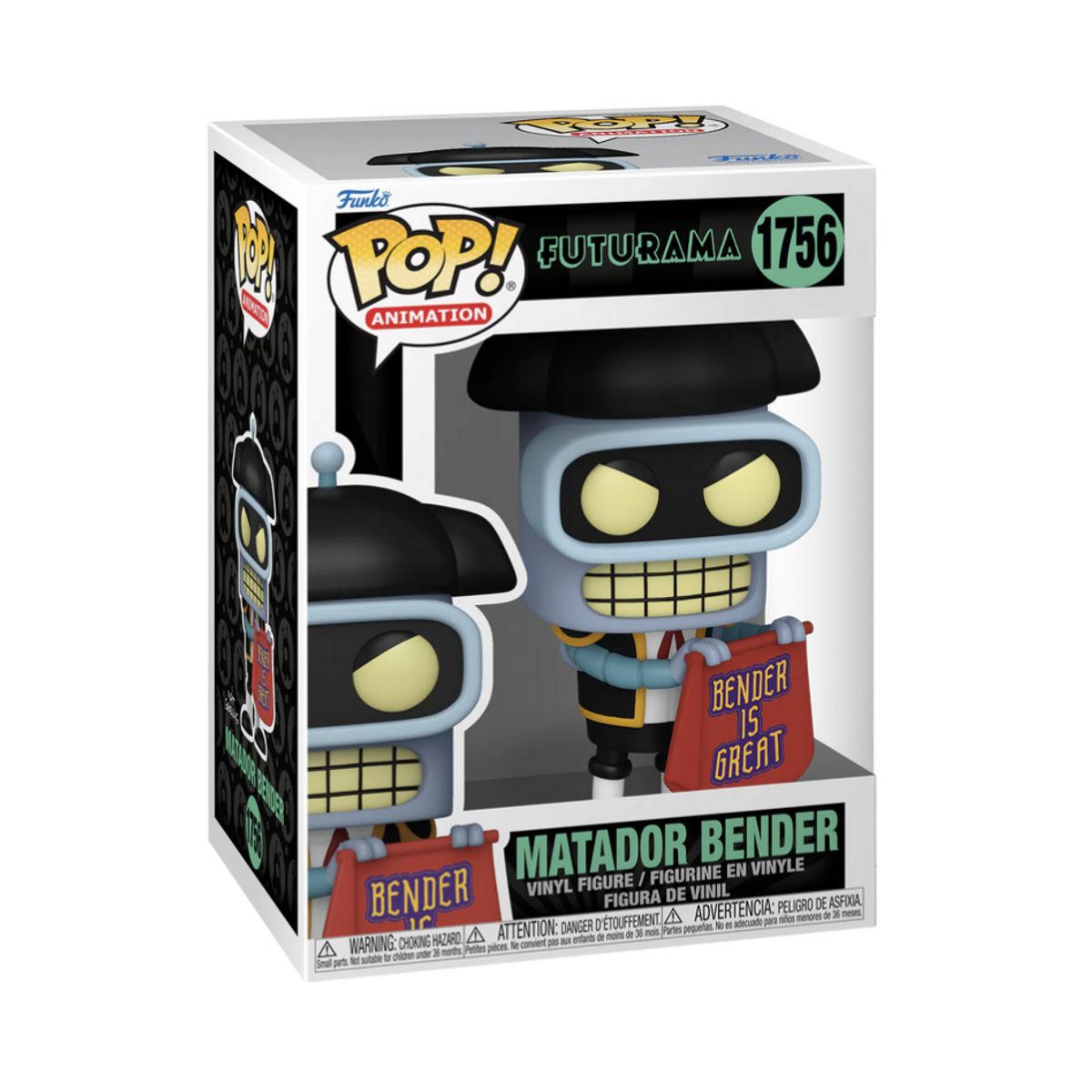 FUNKO - Bender Matador Funko Pop 1756 Futurama Original