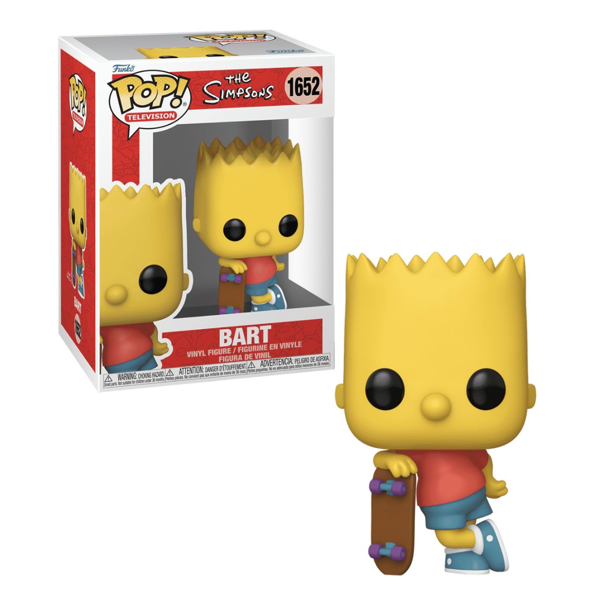 FUNKO - Bart con Patineta Funko Pop 1652 Los Simpsons Original