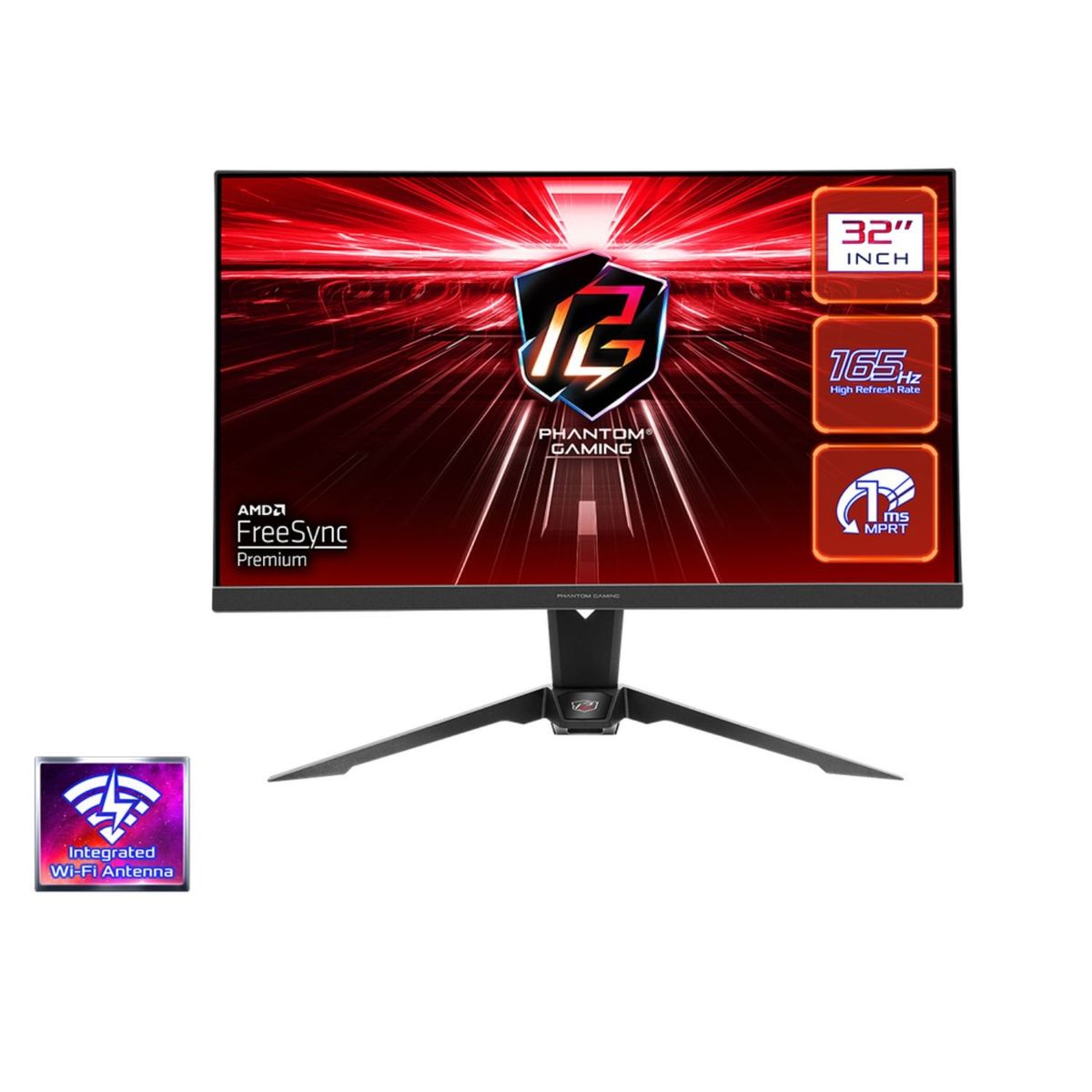 ASROCK - MONITOR GAMING ASROCK PHANTOM PG32QF2B 315 2K QHD 2560X1440 165HZ 1MS