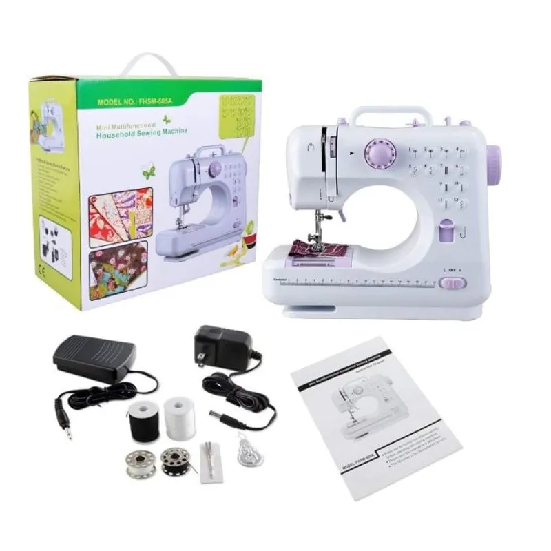 GENERICO - Maquina de coser doméstica portátil de mano con pedal