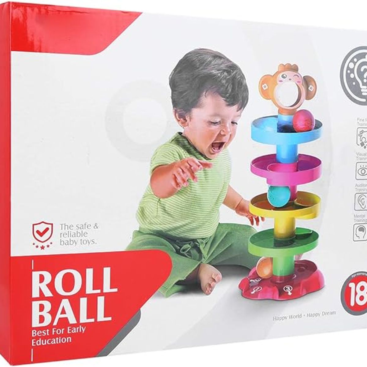 GENERICO - JUGUETE DE ESTIMULACIÓN TOBOGAN CASCADA - MONO