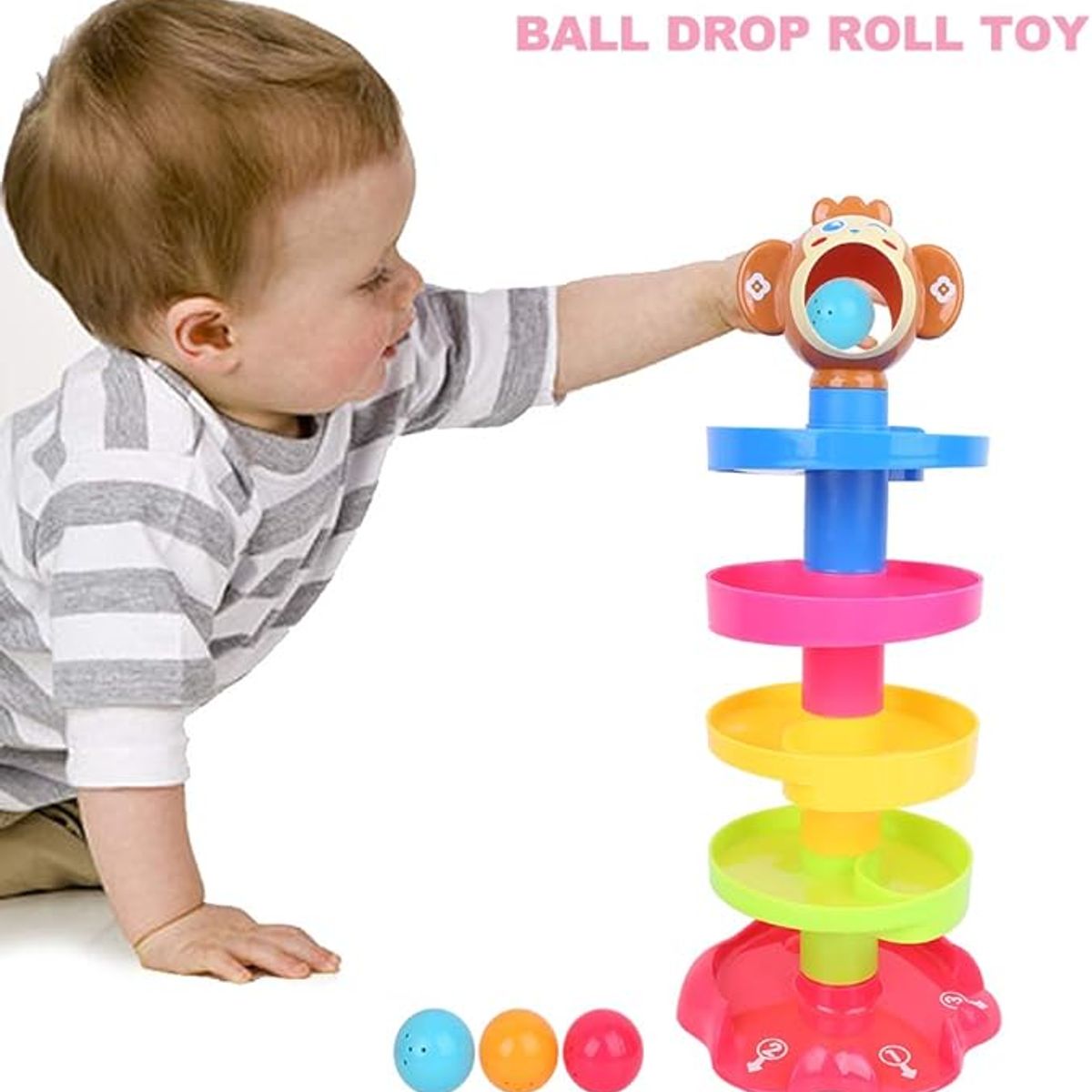 GENERICO - JUGUETE DE ESTIMULACIÓN TOBOGAN CASCADA - MONO