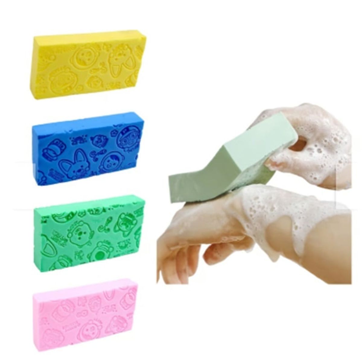 GENERICO - Esponja Exfoliadora Generico Set 4 Unidades