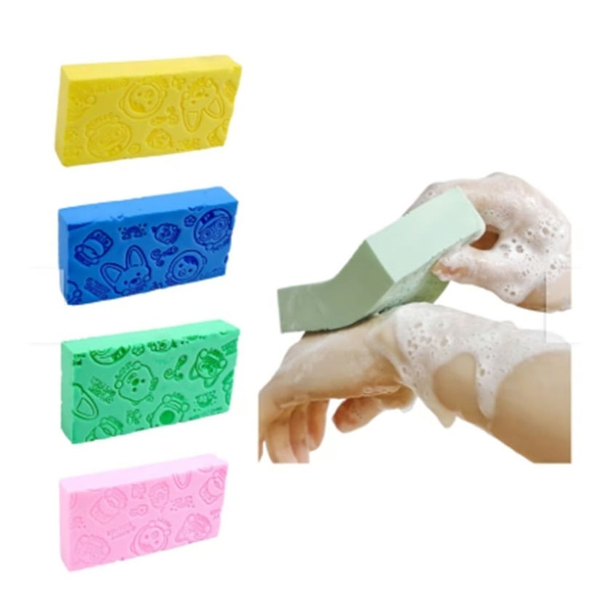 GENERICO - Esponja Exfoliadora Generico Set 4 Unidades