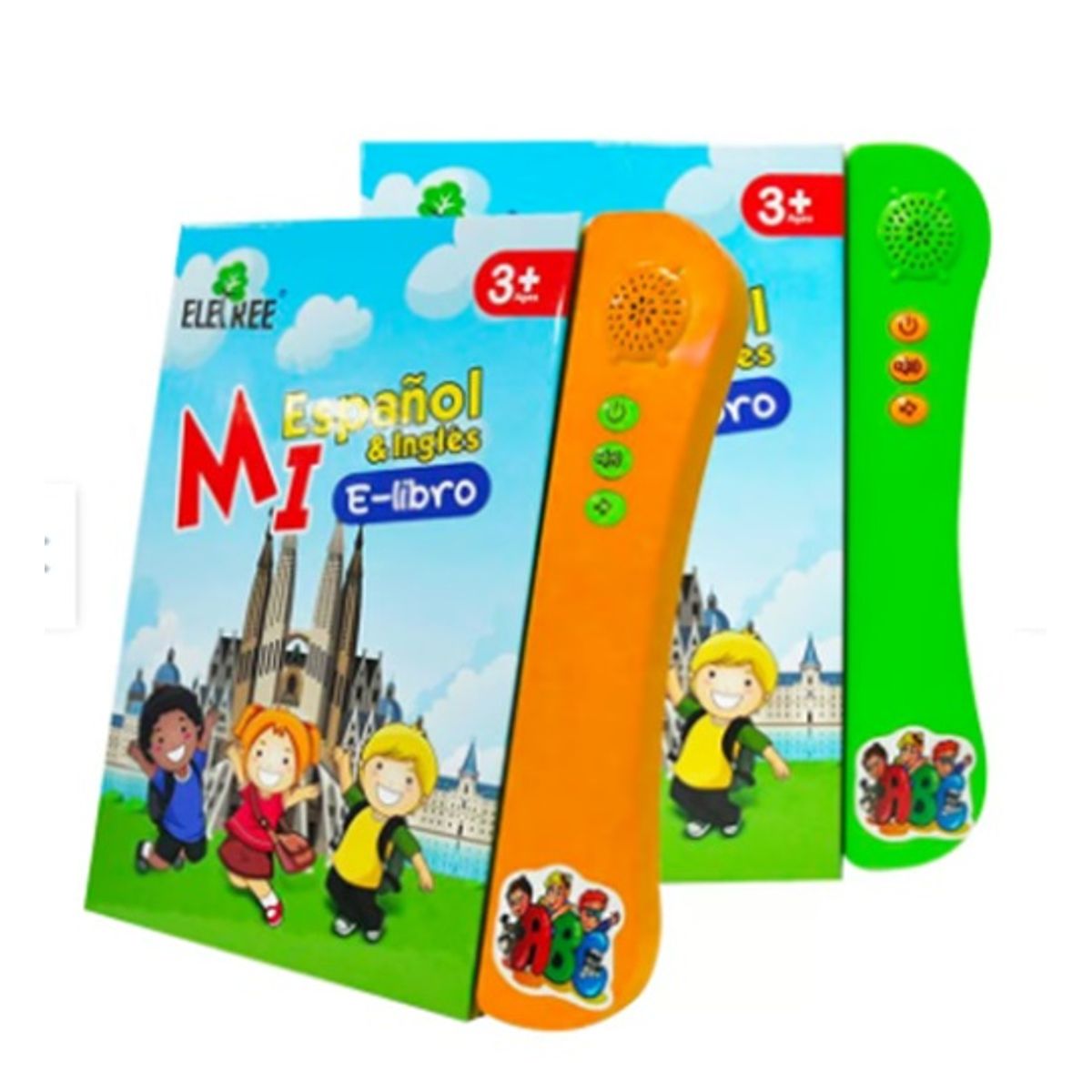 GENERICO - Audiolibro Electrónico en Inglés y Español Libro Naranja