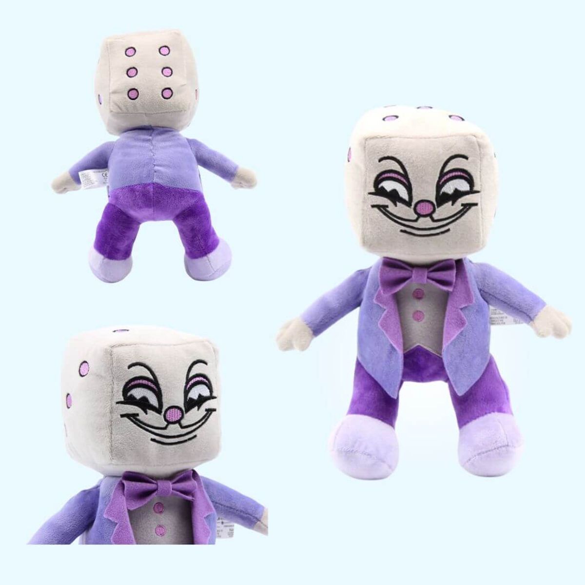 GENERICO - Peluche King Dice Rey Dado 24 cms - Peluche Cuphead