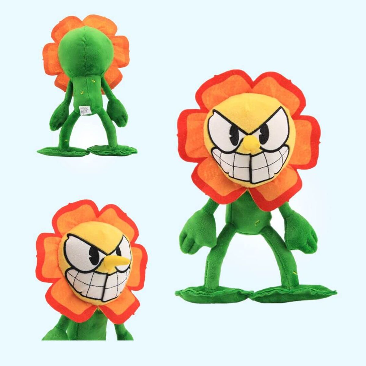GENERICO - Peluche Cagney Carnation 24 cms - Peluche Cuphead