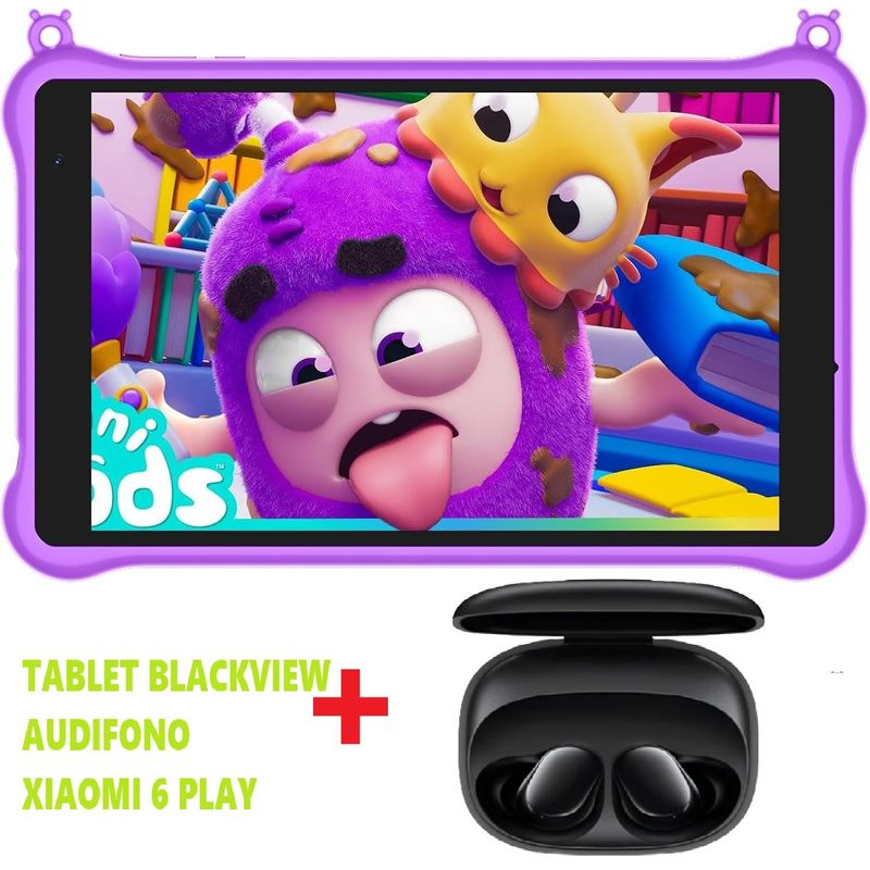 BLACKVIEW - Tablet Para Niños Blackview Tab 50 Kids -  Purpura + Audifonos Xiaomi 6 Play